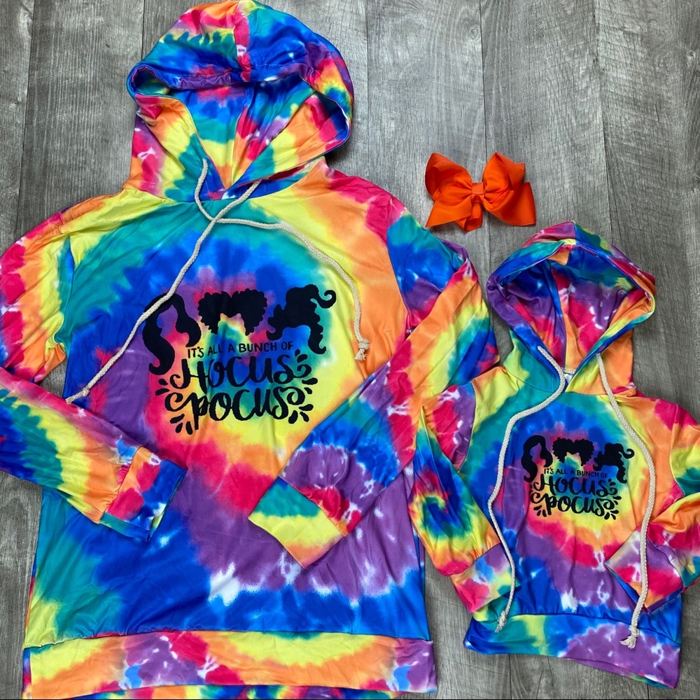 Its All A bunch of Hocus Pocus Tie Dye hoodie - Picture 2 of 3